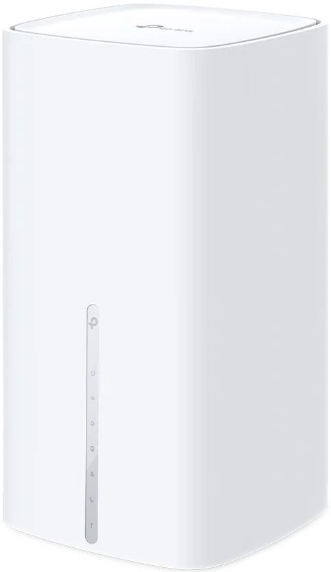 TP-Link VX800v, weißer aufrecht stehender Wi-Fi-6-DSL- und Glasfaserrouter