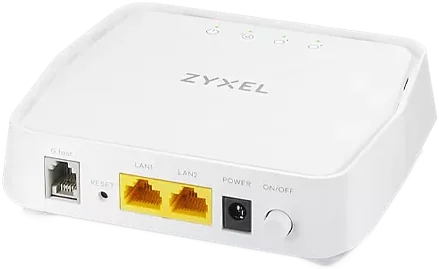 Zyxel GM4100-B0, kompaktes weißes G.fast- und VDSL2-Bridge-Modem
